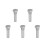 5Ud Repuestos De Tornillo Para Horizontal Metal Duradero Plata 9