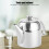 Βραστήρας τσαγιού με καπάκι μονής όψης με τόξο, τσαγιέρα από ανοξείδωτο ατσάλι 2