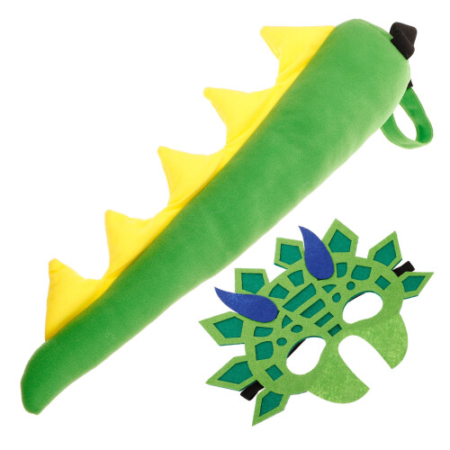 2Sets Dinosaurier Kostüm Kinder, Filzmaske Mit , Cosplay 1