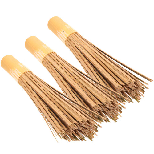 6Ud Cepillos Limpieza Cocina Wok Bambú Multiusos Eficaces Marrón Claro