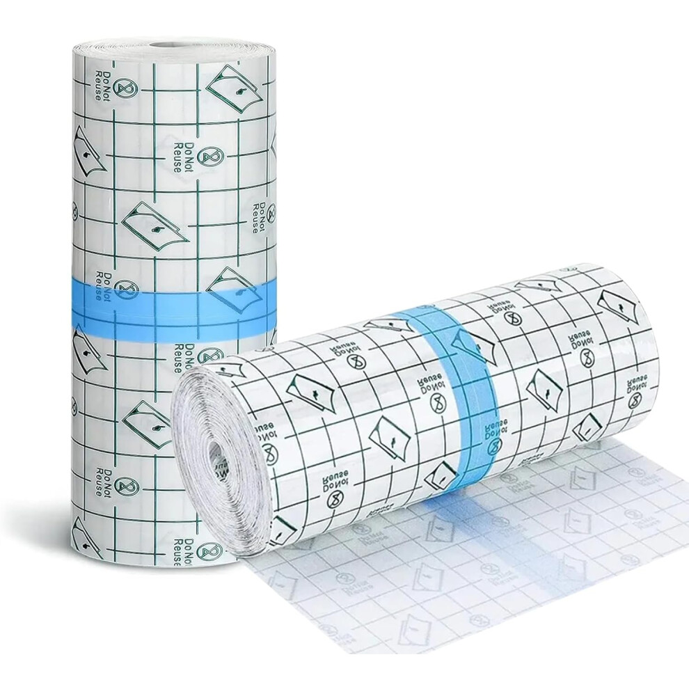 2 Rolls 15cm x 2m Transparent Tattoo Cover Second Skin Waterproof Adhesive Bandage For Tattoo Aftercare Healing