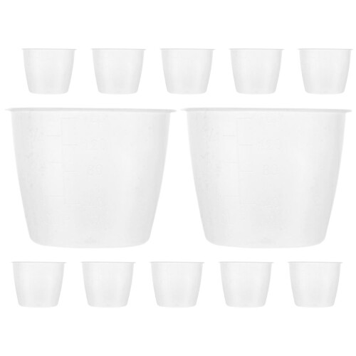 48Ud Medidoras Transparentes Para Cocina En Plástico PP Apilables 1