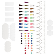 2Jgo Material Para Llavero DIY Con Detalles Y Colores Variados