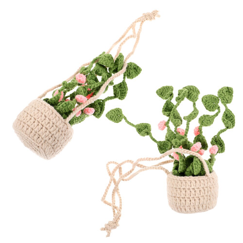 4Pièces Charms Suspendus Crochetés Multicolores Pour Intérieur