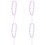 4Stk Schmetterlinge Handy-Lanyard Mit Perlen Strap 5