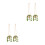 4Pièces Charms Suspendus Crochetés Multicolores Pour Intérieur 3