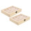 6Ud De Madera Sin Pintar Beige Con 10 Compartimentos Para 2
