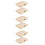 6Ud De Madera Sin Pintar Beige Con 10 Compartimentos Para 5