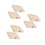 6Ud De Madera Sin Pintar Beige Con 10 Compartimentos Para 4