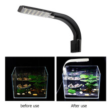 Lampă LED cu clemă pentru acvariu, lumină pentru acvariu cu luminozitate ridicată și efecte de iluminare, lampă LED ultrasubțire de 10W cu