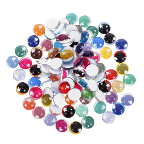 400Ud Ojos Cabujón De Vidrio Para Muñecas Y Proyectos DIY Multicolor 2