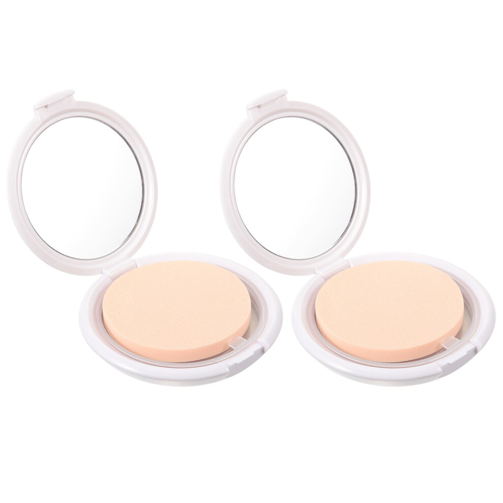 Ohphcall 10Pcs Sturdy Cushion Foundation Powder Box With Puff For Diy Makeup