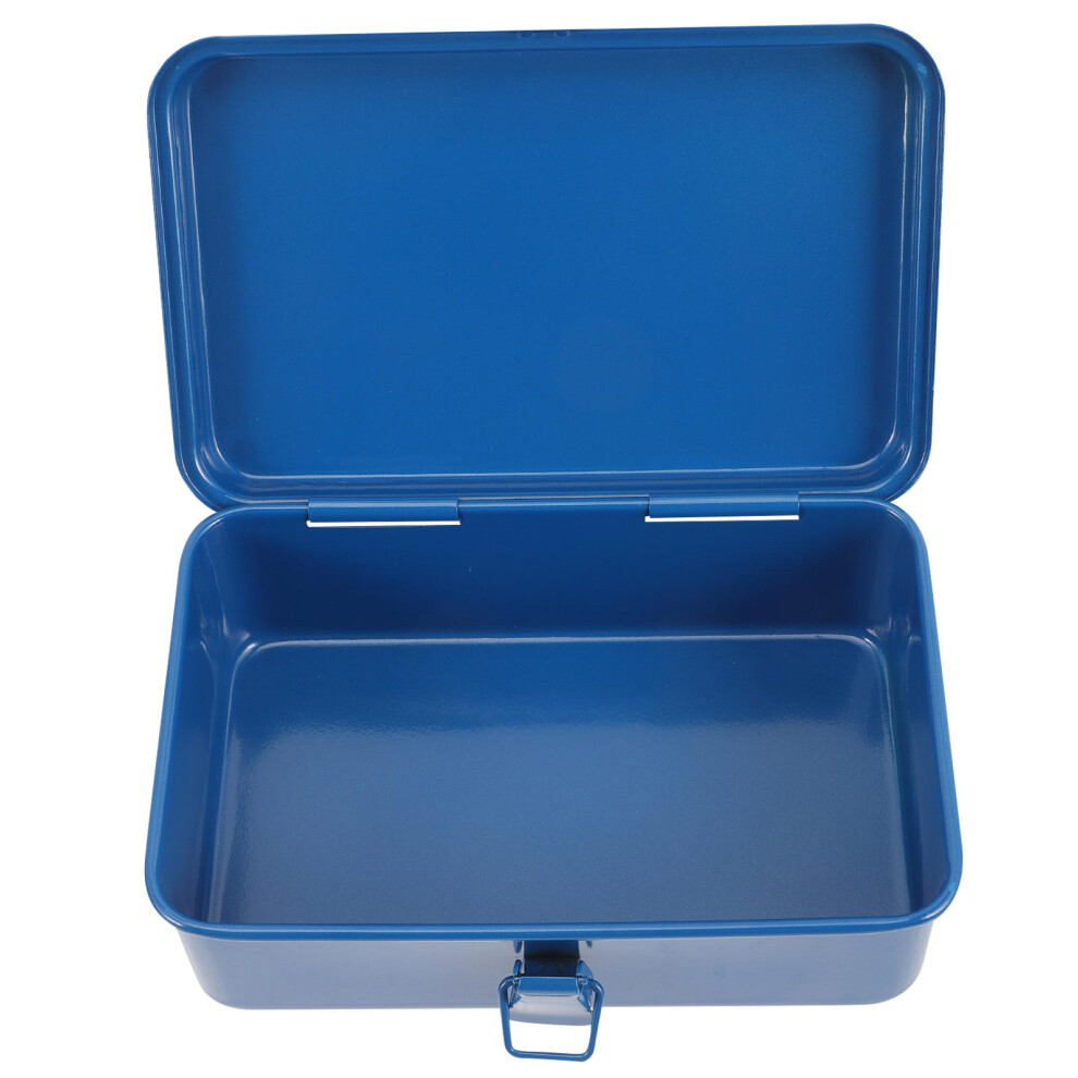 3Pcs Durable Blue Iron Tool Storage Box For Car And Workshop 3603890129027