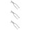 3Stk Handliche Spannzangen Robust Silber 8