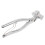 3Stk Handliche Spannzangen Robust Silber 11