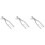3Stk Handliche Spannzangen Robust Silber 4