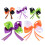 10Pz Fermagli Fiocco Nastro Multicolor Per Halloween 1