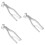 3Stk Handliche Spannzangen Robust Silber 7
