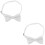 2Pcs White Pre-Tied Bow Tie for Kids Polyester Suit Accessory 8