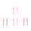 8Pièces Pinceaux Silicone Rose Brosse Pour Double Embout 6