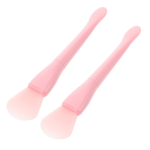 8Pièces Pinceaux Silicone Rose Brosse Pour Double Embout