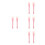 8Pièces Pinceaux Silicone Rose Brosse Pour Double Embout 8