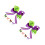 10Pz Fermagli Fiocco Nastro Multicolor Per Halloween 10