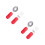 2Paia Baby Silicone E Per Autoalimentazione Rosso 8