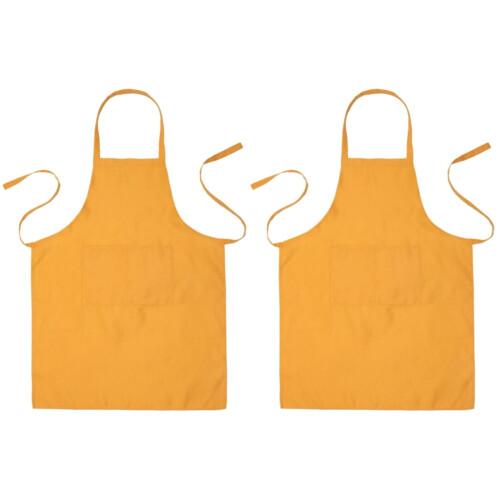 2Pz Grembiule A Bib Impermeabile Per Ristorante Con Tasca 1