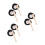 6Set Mini Da Baseball in Legno E in Pelle Per Decorazioni 9