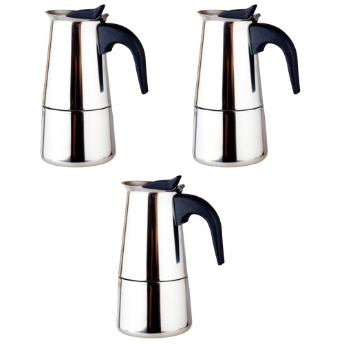 3Pz Caffettiera Moka Multiuso Per Casa E Viaggio 2