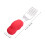 2Paia Baby Silicone E Per Autoalimentazione Rosso 10