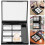 10Set Palette Vuote Multiuso Per Ombretti E Rossetti Custodia Nera 10