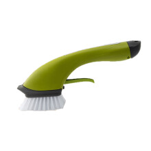 3Pcs Green Cleaning Brushes with Water Spray for Kitchen Pots and Pans