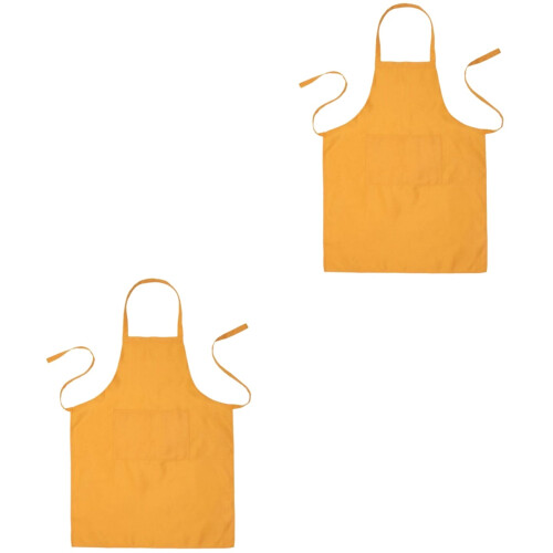 2Pz Grembiule A Bib Impermeabile Per Ristorante Con Tasca 2