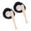 6Set Mini Da Baseball in Legno E in Pelle Per Decorazioni 3