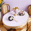 6Set Mini Da Baseball in Legno E in Pelle Per Decorazioni 10