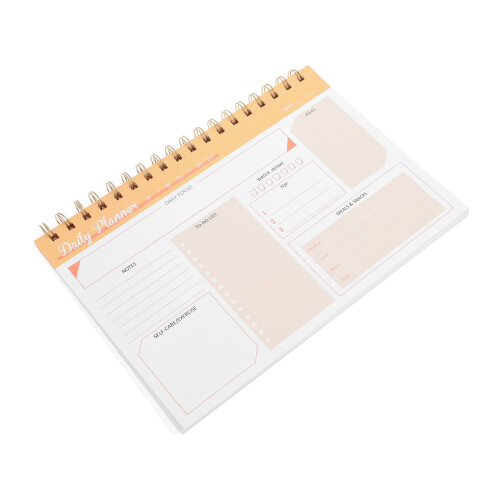 4Pz Agenda Spirale Arancione Programmazione Efficace Per Casa E Studio 2
