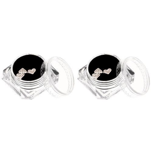 Decorazioni Cuore Brillanti in Argento Per Smile 2