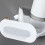 5Pz Organizer Porta Asciugacapelli E Piastra Bianco Per Casa 4