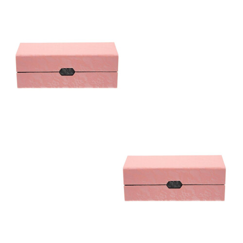 2Pz Custodia Occhiali Sole Rosa Strato Design Sottile 1