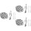 3Set Piatto 12 Casa Forchette Clip 6