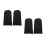 4Pz Dreadlock Uomo Spandex Nero Fascia Elastica 5