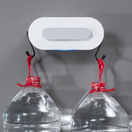 5Pz Organizer Porta Asciugacapelli E Piastra Bianco Per Casa 2