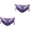 2Pz Gonna E Sciarpa Danza Per Donne Viola Con Design 3