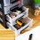 2Pz Organizer Cassetti Desktop Nera Trasparente 4 Scomparti 8