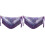 2Pz Gonna E Sciarpa Danza Per Donne Viola Con Design 2