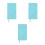 3Pz Planner Settimanale Sky-Blue PU E Carta Agenda 6