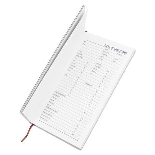 3Pz Planner Settimanale Sky-Blue PU E Carta Agenda