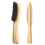 2Pz Spazzola E Pettine Barba Legno Resistente Marrone 11